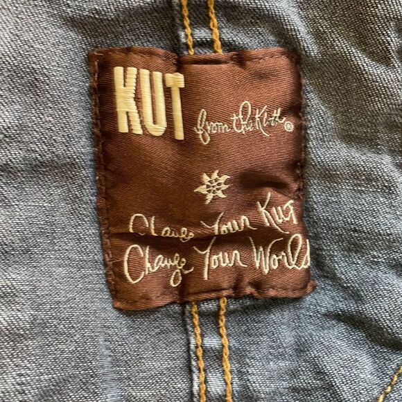 KUT from the Lloyd Amelia Jacket Denim Jean Jacket Medium - Picture 7 of 11